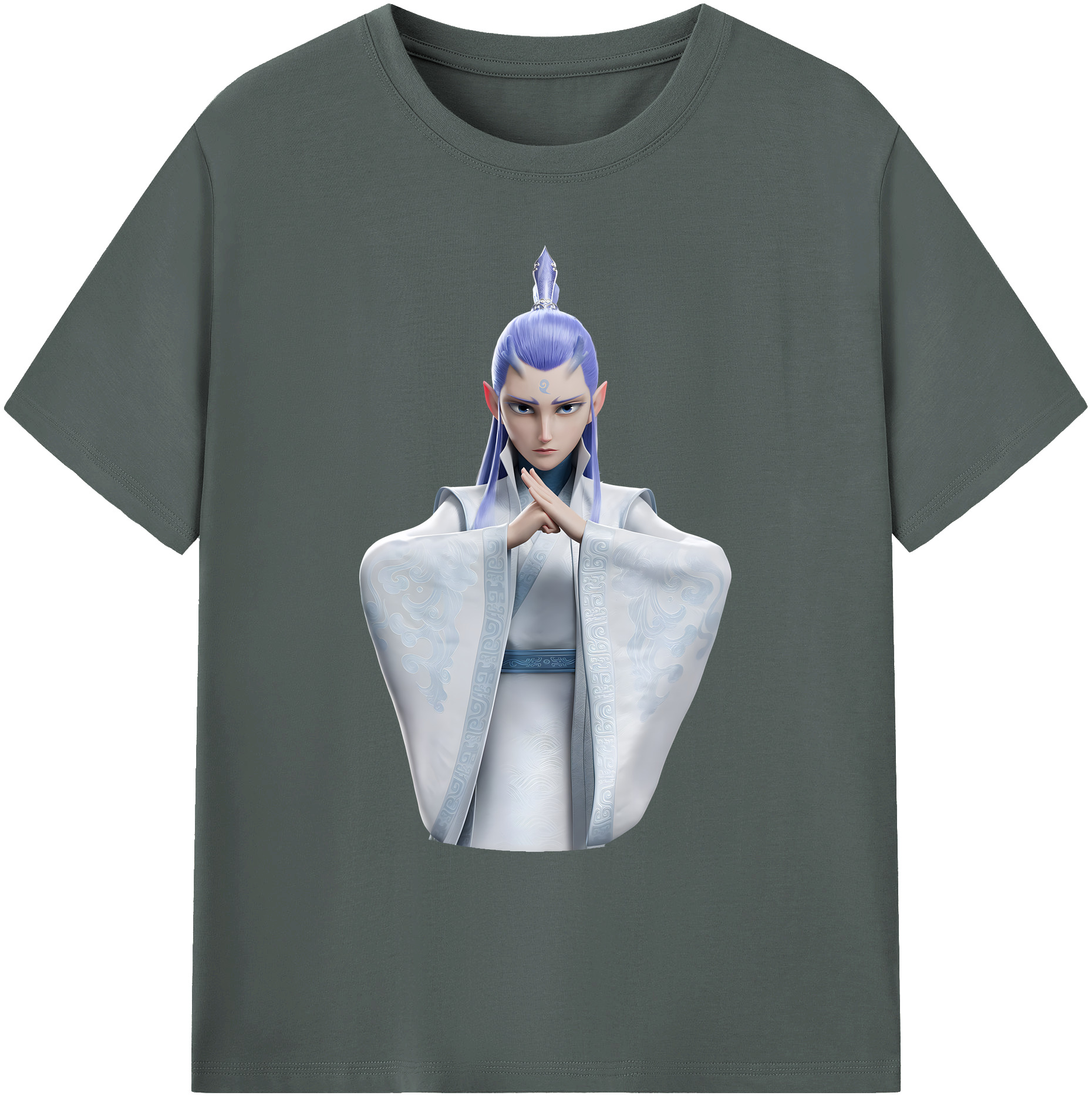 （画像用） Ne Zha 2 ナタ 魔童の大暴れ 綿100％ メンズ半袖Tシャツ｜肌触りやわらか＆通気性